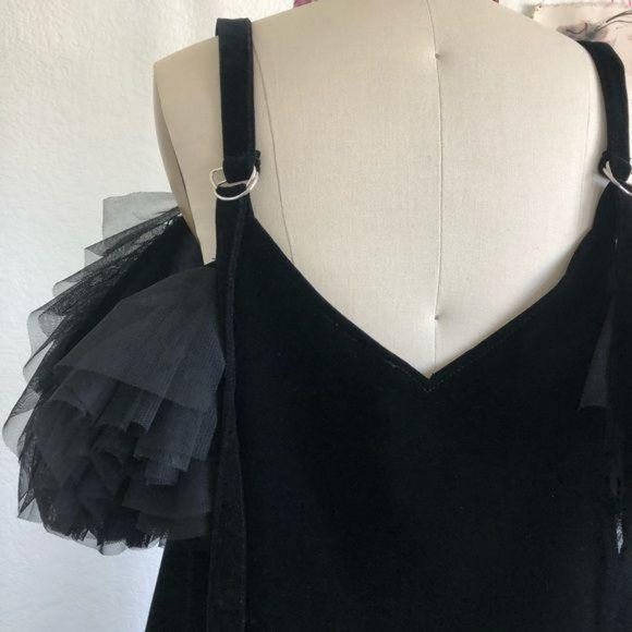 Lazy Oaf GEM Swanning Around Dress Velvet Cold Sho - Picture 8 of 10